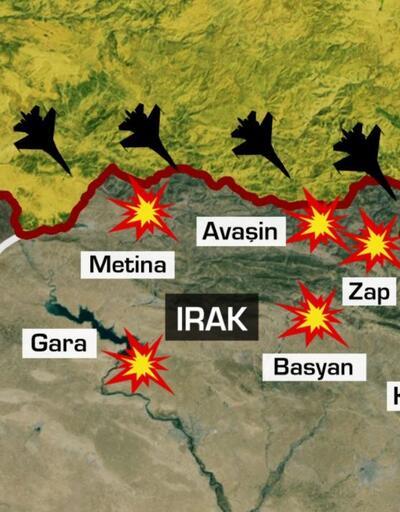 Son dakika..  Kuzey Irak'ta  geniş çaplı operasyon!