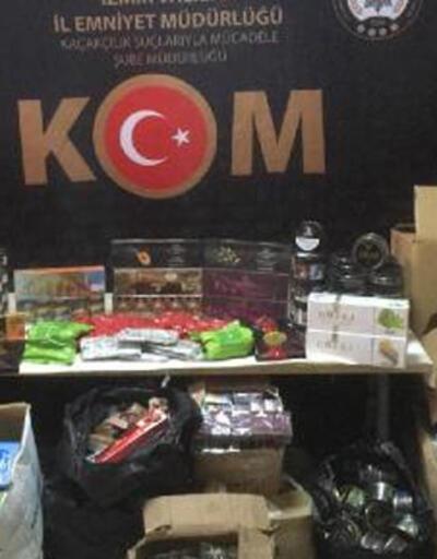 İzmir'de piyasa değeri 6 milyon liralık kaçak ürün ele geçirildi