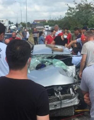 Samsun'da bayram tatili yolculuğunda kaza; 5 yaralı