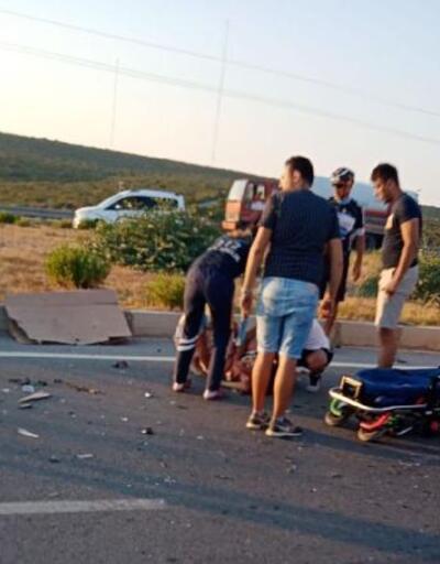 Didim'de iki otomobil çarpıştı: 1 ölü, 5 yaralı