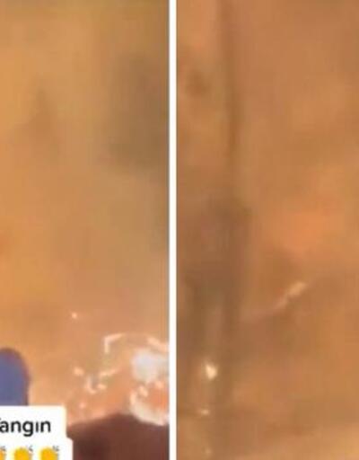 Yangın söndürme çalışmasına katılan CZN Burak'ın görüntüleri tepki çekti