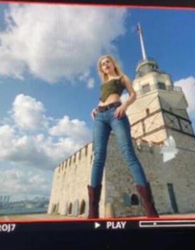 Aleyna Tilki yeni şarkısının klibini Kız Kulesi'nin çatısında çekti