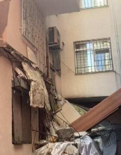 Güngören'de balkon çöktü; 5 katlı bina mühürlenerek boşaltıldı