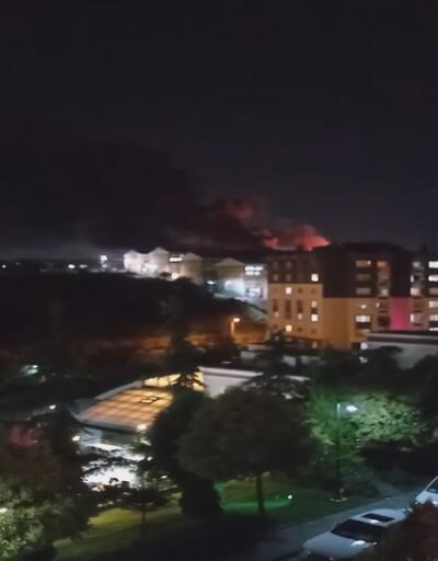 İstanbul'da korkutan yangın! Peş peşe patlamalar yaşandı