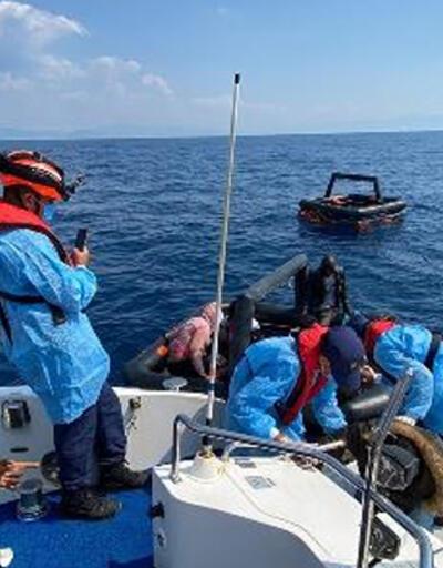 Menderes açıklarında 28 kaçak göçmen kurtarıldı