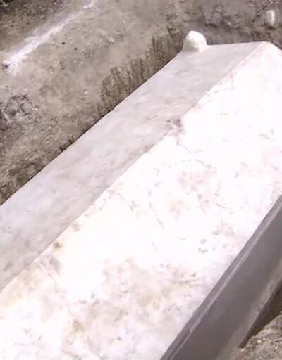 Lahit ve sandık tipi mezar ortaya çıkarıldı