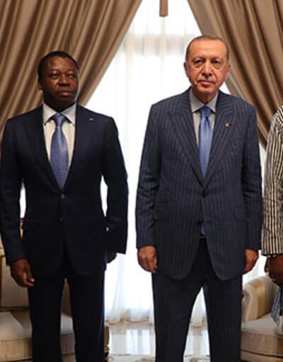 Cumhurbaşkanı Erdoğan, Togo'da üç Afrika ülkesinin liderleriyle bir araya geldi