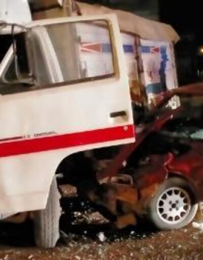 Kızıltepe'de iki araç kavşakta çarpıştı: 1 yaralı
