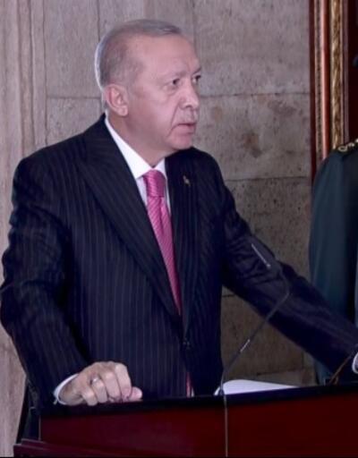 Erdoğan'dan Anıtkabir'de birlik mesajı