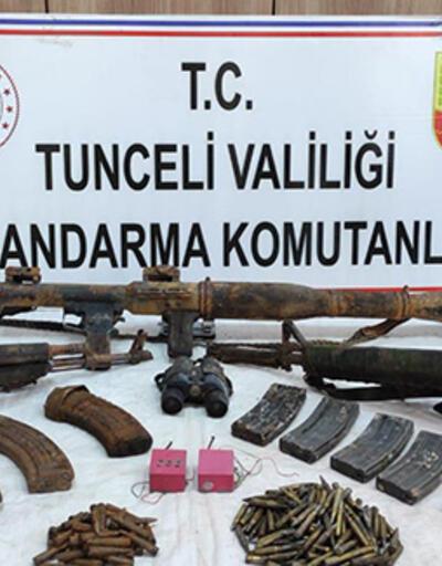 Tunceli'de teröristlerin cephaneliği ele geçirildi