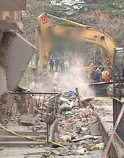 Ankara'da patlama yaşanan bina yıkıldı