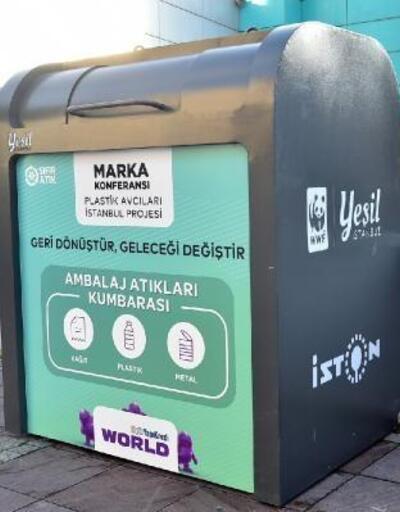 'Plastik Avcıları – İstanbul Projesi' kapsamında Beşiktaş’a 30 adet geri dönüşüm konteyneri