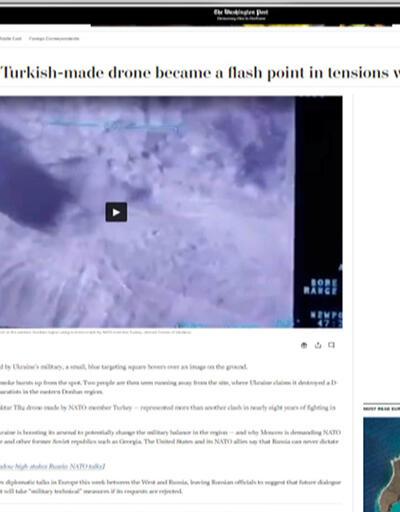 Türk SİHA'sı Washington Post manşetinde