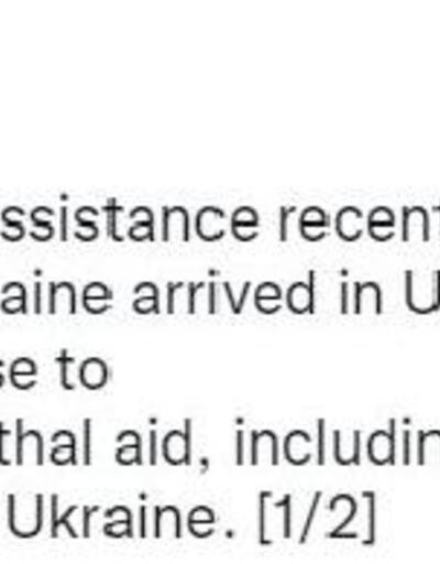 ABD Kiev Büyükelçiliği: Yardımın ilk sevkiyatı Ukrayna’ya ulaştı