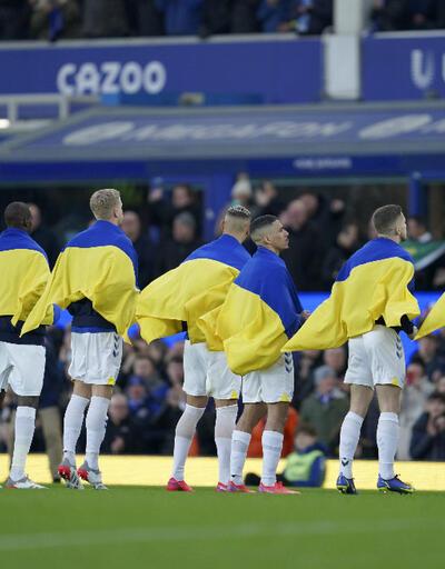 Everton-Manchester City maçında Ukrayna'ya destek