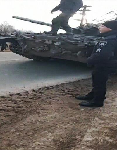 Çernigiv'de halk Rus tankının ilerleyişini durdurdu