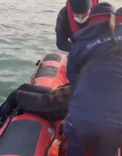 Denize düşen yaşlı kadını Sahil Güvenlik kurtardı