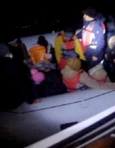 Ayvacık'ta 33 kaçak göçmen kurtarıldı