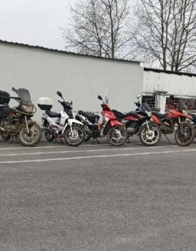 Çalınan 10 motosiklet ele geçirildi: 9 gözaltı