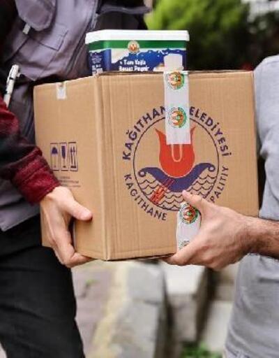 Kağıthane’de ihtiyaç sahibi vatandaşlara gıda paketi dağıtıldı