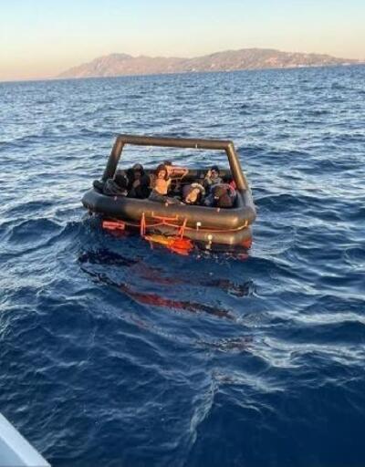 Datça'da 13 kaçak göçmen kurtarıldı