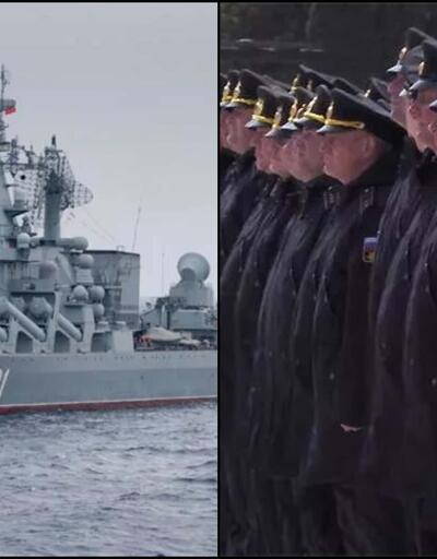 Karadeniz'de batan 'Moskva' gemisi: Mürettebat görüntüleri ilk kez yayınlandı!