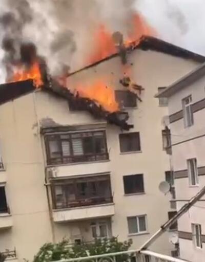 Ankara'da 5 katlı binada yangın 