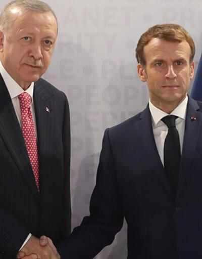 Son dakika haberi: Cumhurbaşkanı Erdoğan, Macron ile görüştü
