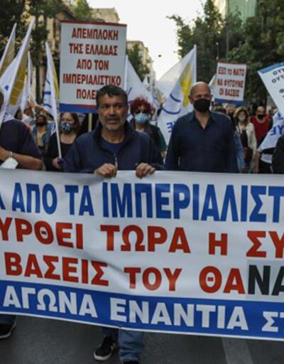 Yunanistan'da ABD karşıtı gösteri