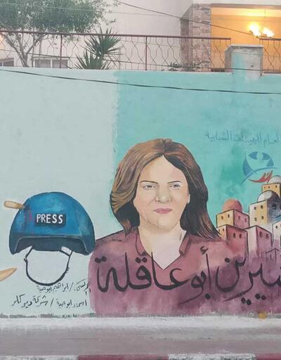 İsrail güçlerince öldürülmüştü! Filistinli gazeteci için duvar resmi