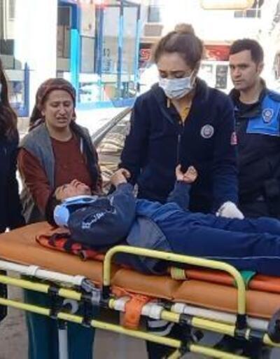 Okula giderken hafif ticari aracın çarptığı Mesut yaralandı