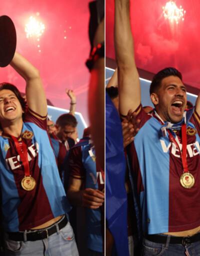 Süper Lig şampiyonu Trabzonspor kupasını aldı 