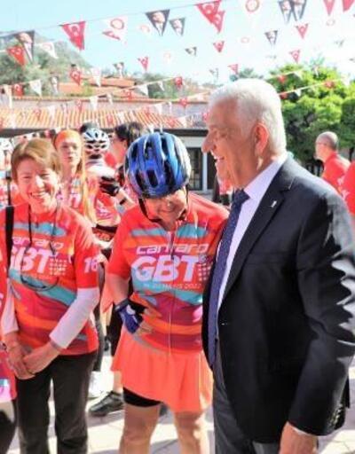 Gökova Bisiklet Turu'nun startını iki başkan birlikte verdi