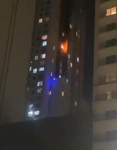 38 katlı binada yangın çıktı