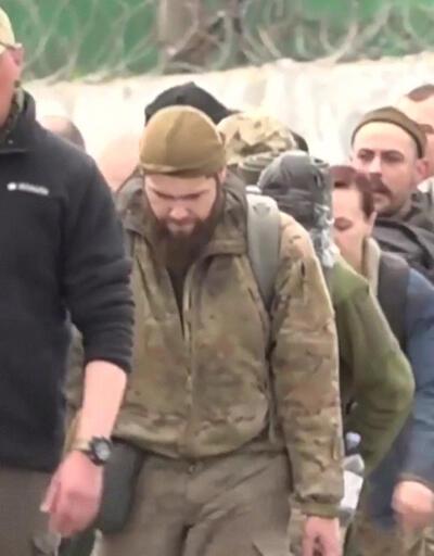 Tahliye edilen Ukraynalı askerlerin görüntüsü paylaşıldı