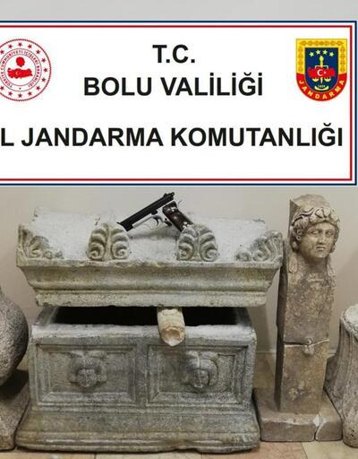 Bolu'da Roma döneminden tarihi eserler ele geçirildi