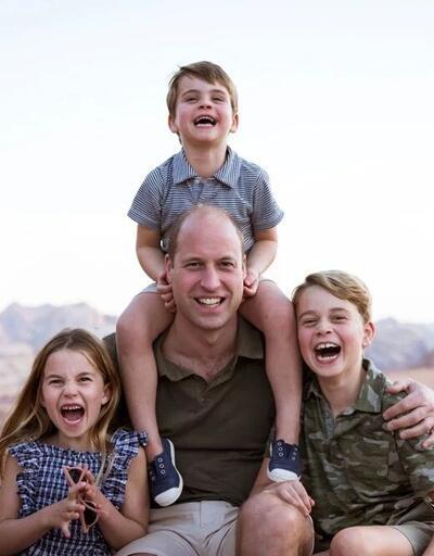 Prens William ve çocuklarının Babalar Günü'ne özel fotoğrafı paylaşıldı