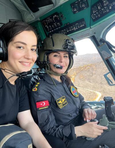 Jandarma'nın kadın pilotu da sahadaydı! "Bu işi yaptığım için gurur duyuyorum" 