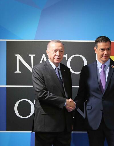 Cumhurbaşkanı Erdoğan'dan Madrid'de diplomasi trafiği 