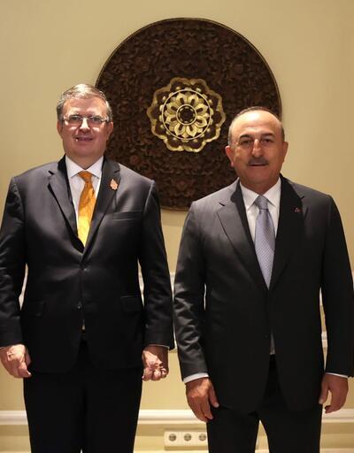 Bakan Çavuşoğlu, Meksikalı mevkidaşı Ebrard ile görüştü