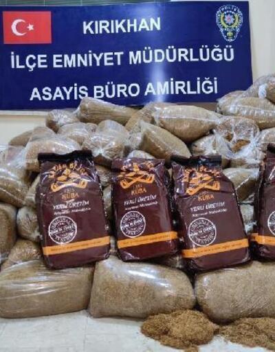 Kırıkhan'da 850 kilo kaçak tütün ele geçirildi