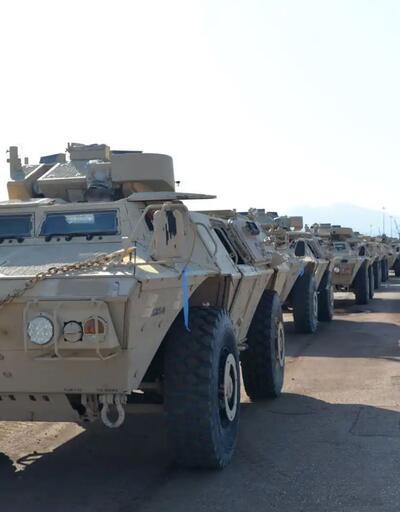 Yunanistan silahlanmaya devam ediyor! 90 ABD zırhlı aracı Selanik’te teslim alındı
