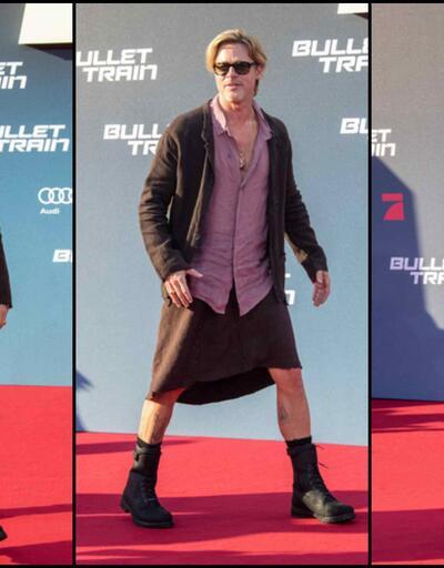Brad Pitt, galada neden etek giydiğini açıkladı