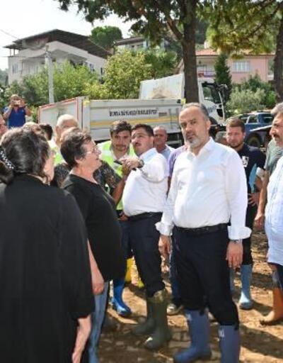 Mudanya’da sel felaketinin ardından çalışmalar sürüyor