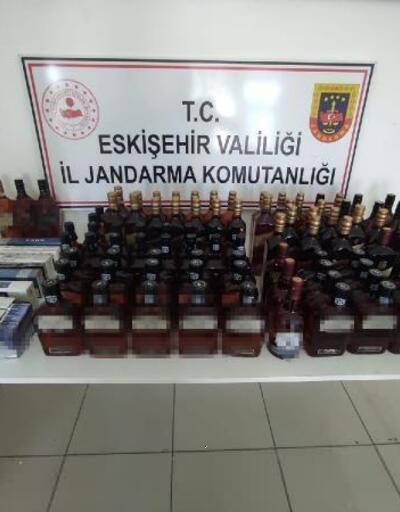 Eskişehir’de kaçak sigara ve içki operasyonu