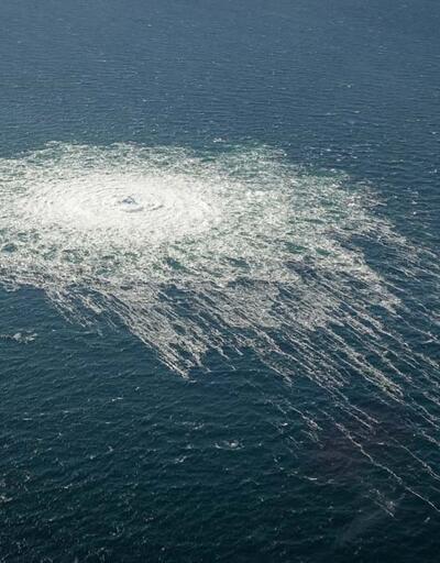 Baltık Denizi'ndeki gaz sızıntısı havadan görüntülendi