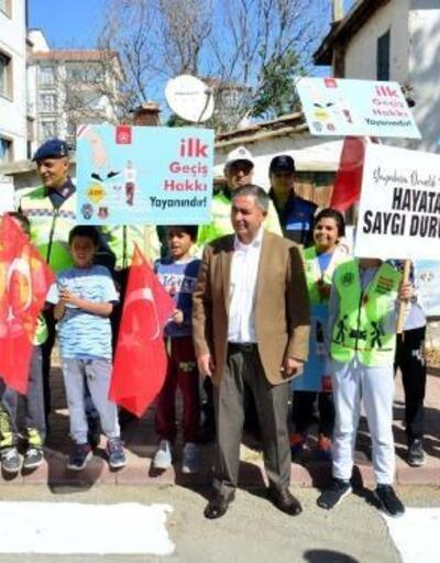 Kırşehir’de 'Yayalara Öncelik Duruşu, Hayata Saygı Duruşu' etkinliği