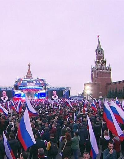 Rusya'nın yasa dışı ilhak adımı için dev kutlama
