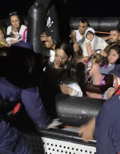 Marmaris’te 13 düzensiz göçmen kurtarıldı