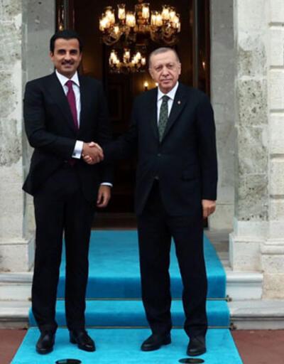 Cumhurbaşkanı Erdoğan Katar Emiri ile bir araya geldi